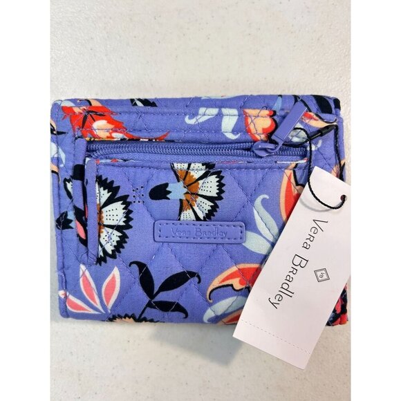 Vera Bradley Mural Garden RFID Quilted Mini Trifold Wallet MSRP $59 NWT - Picture 2 of 4